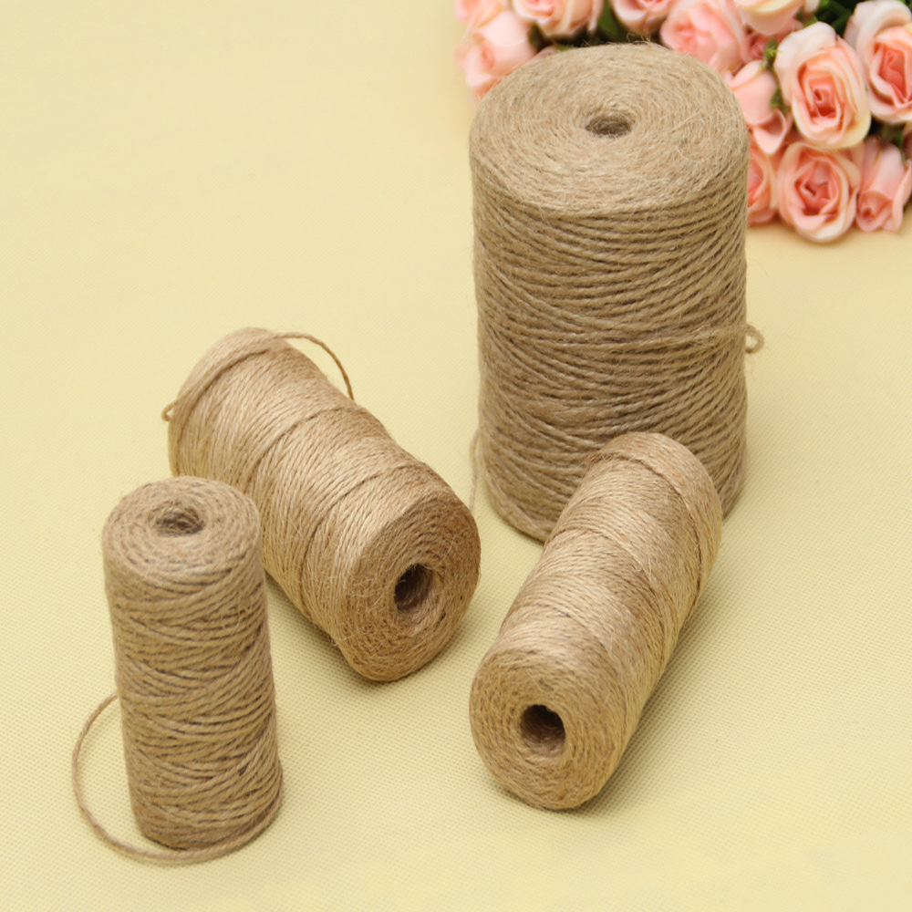 Vintage Sewing Textile - 50/80/100Meters Natural Vintage Jute Rope Cord