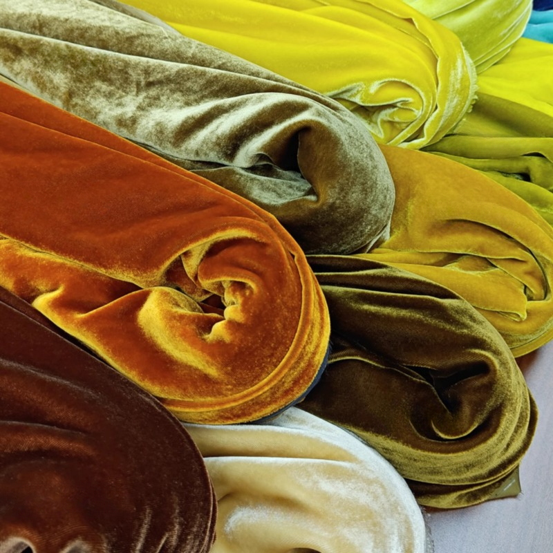 Sewing Velvet Fabric - 100% Mulberry Silk Burnt Out Velvet