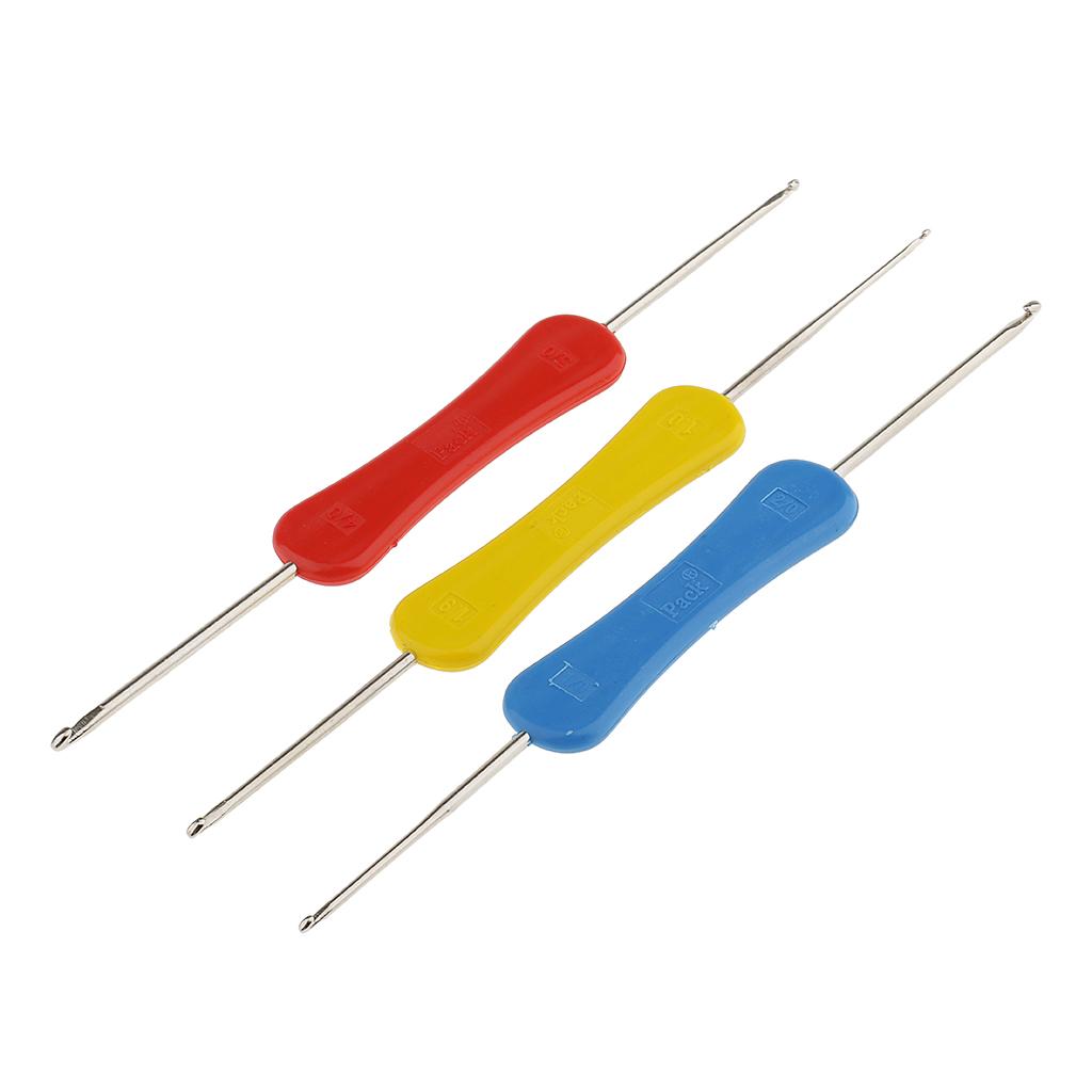 Sewing Necessities - 3 Mixed Double Ended Grip Crochet