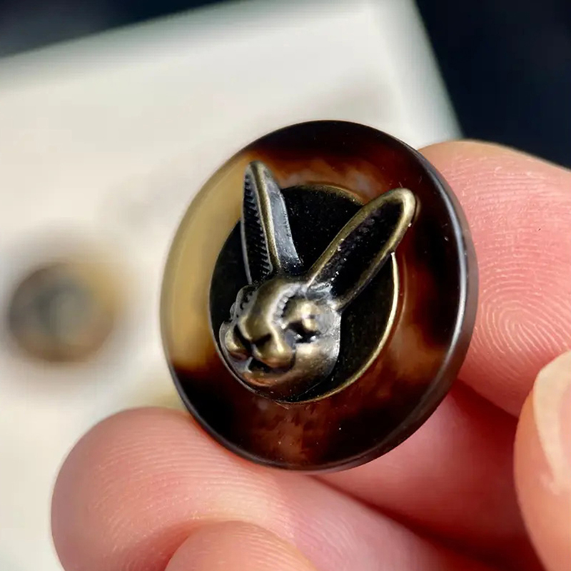 10pcs 25mm Vintage Copper Rabb - Vintage Sewing Textile のレビューと価格