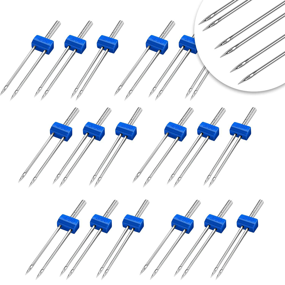 3-9Pcs Sewing Machine Twin Nee - Twin Needle Stretch のレビューと価格