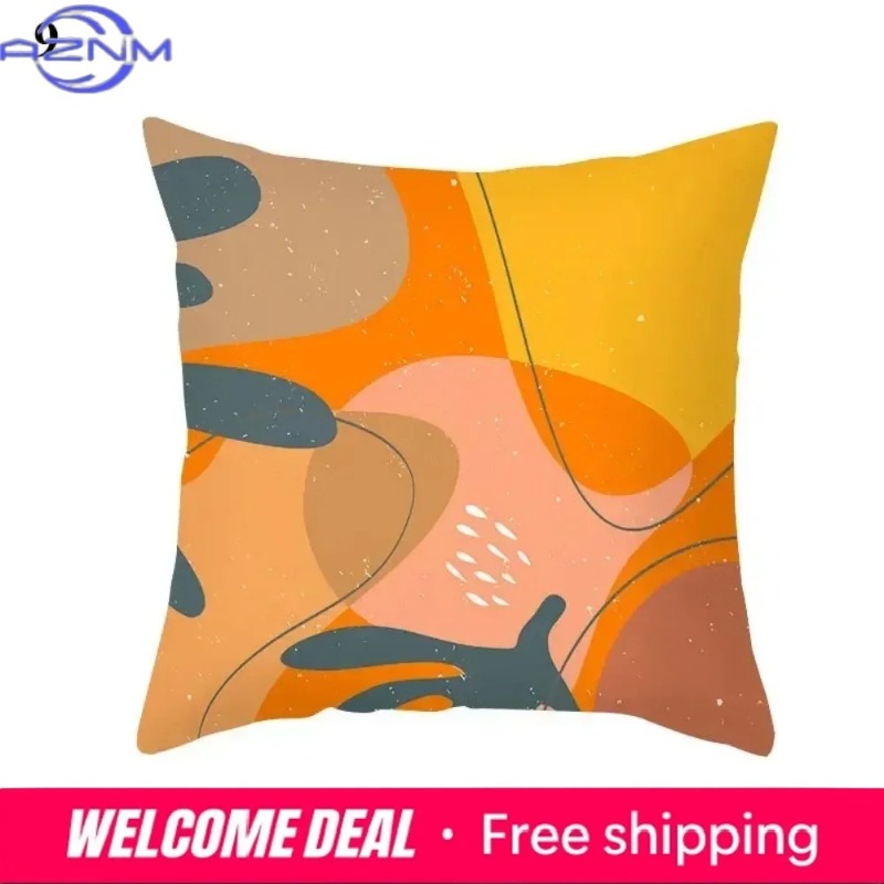 Boho Orange Abstract Cushion C - Century Textile & Sewing Supply Online Shopping のレビューと価格