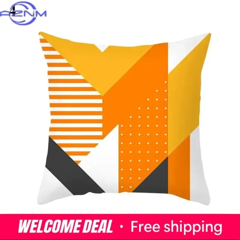 Boho Orange Abstract Cushion C - Century Textile & Sewing Supply Online Shopping のレビューと価格