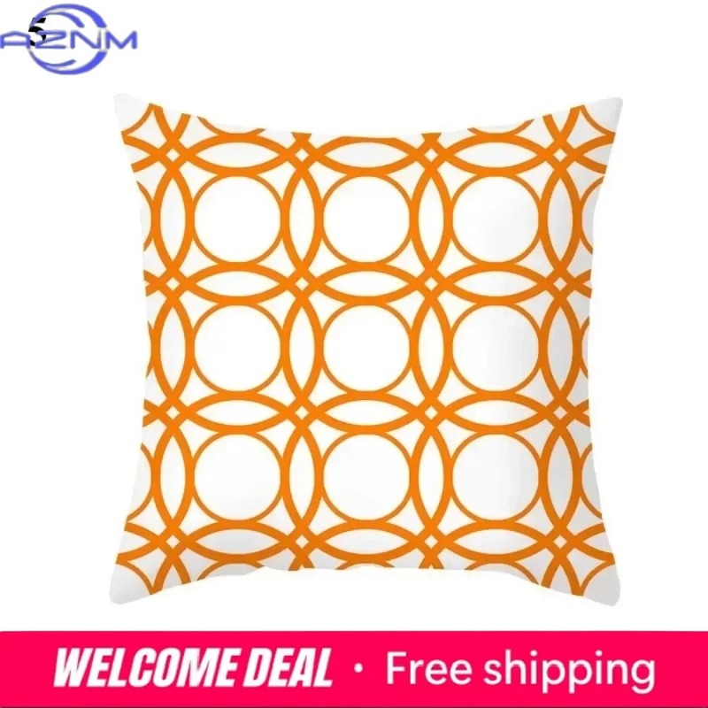 Boho Orange Abstract Cushion C - Century Textile & Sewing Supply Online Shopping のレビューと価格