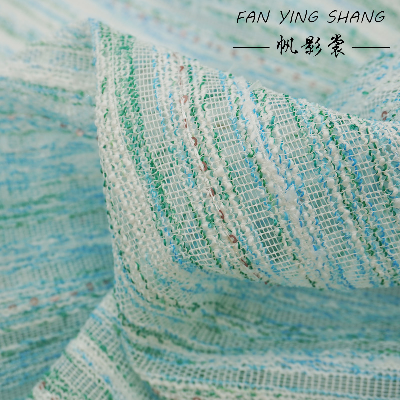 Green Sky Blue White Sequin Tw - Sewing Tweed のレビューと価格