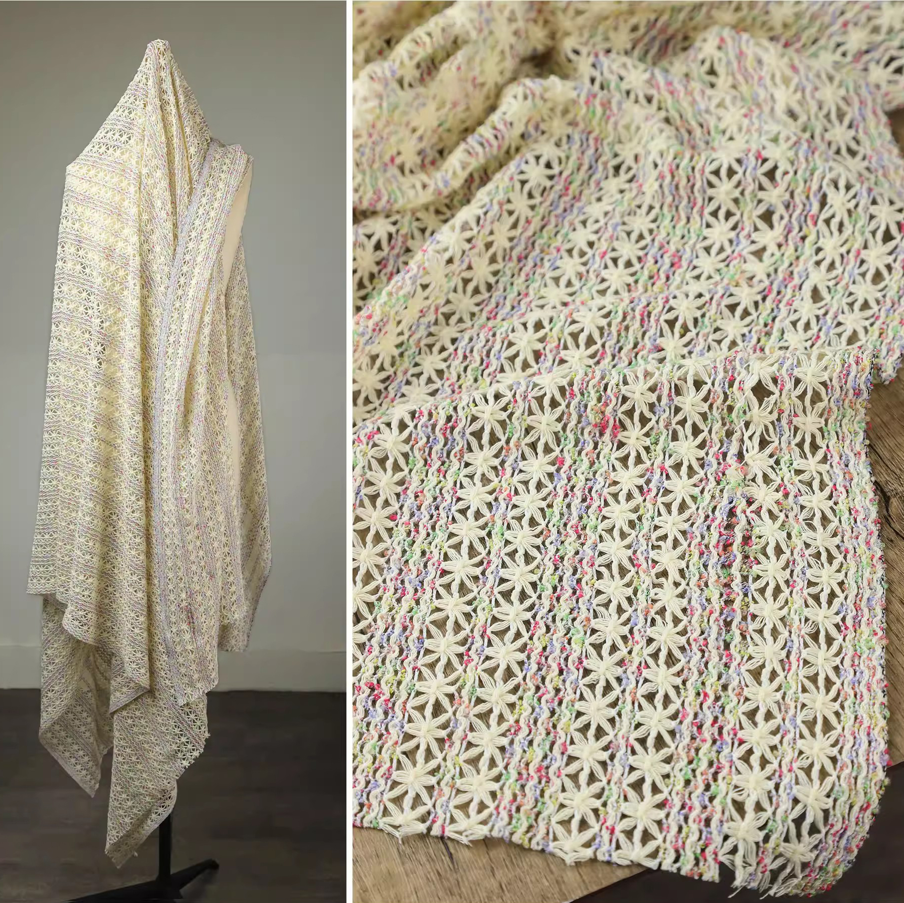 1yard crochet knitting fabrics - Sewing Knit のレビューと価格