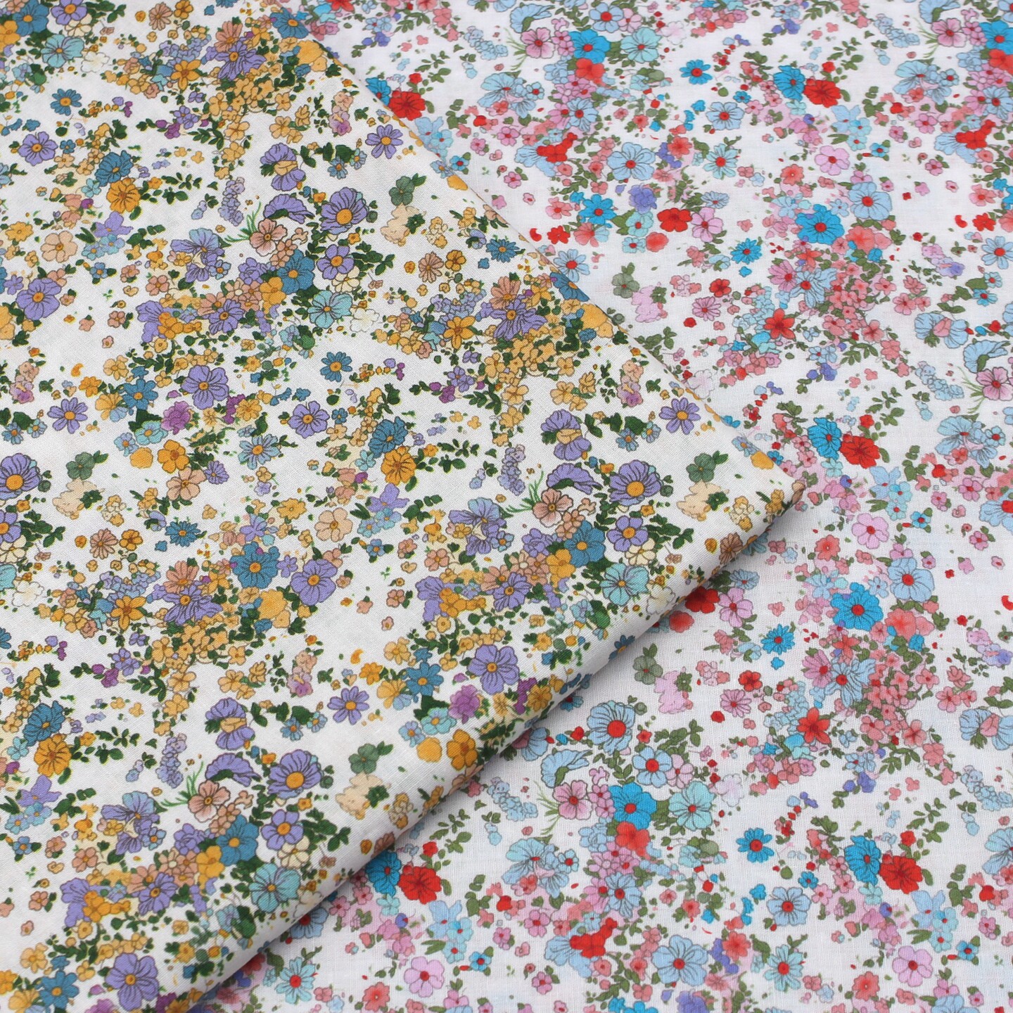 Vintage Floral 100% Cotton Fab - Vintage Sewing Textile のレビューと価格
