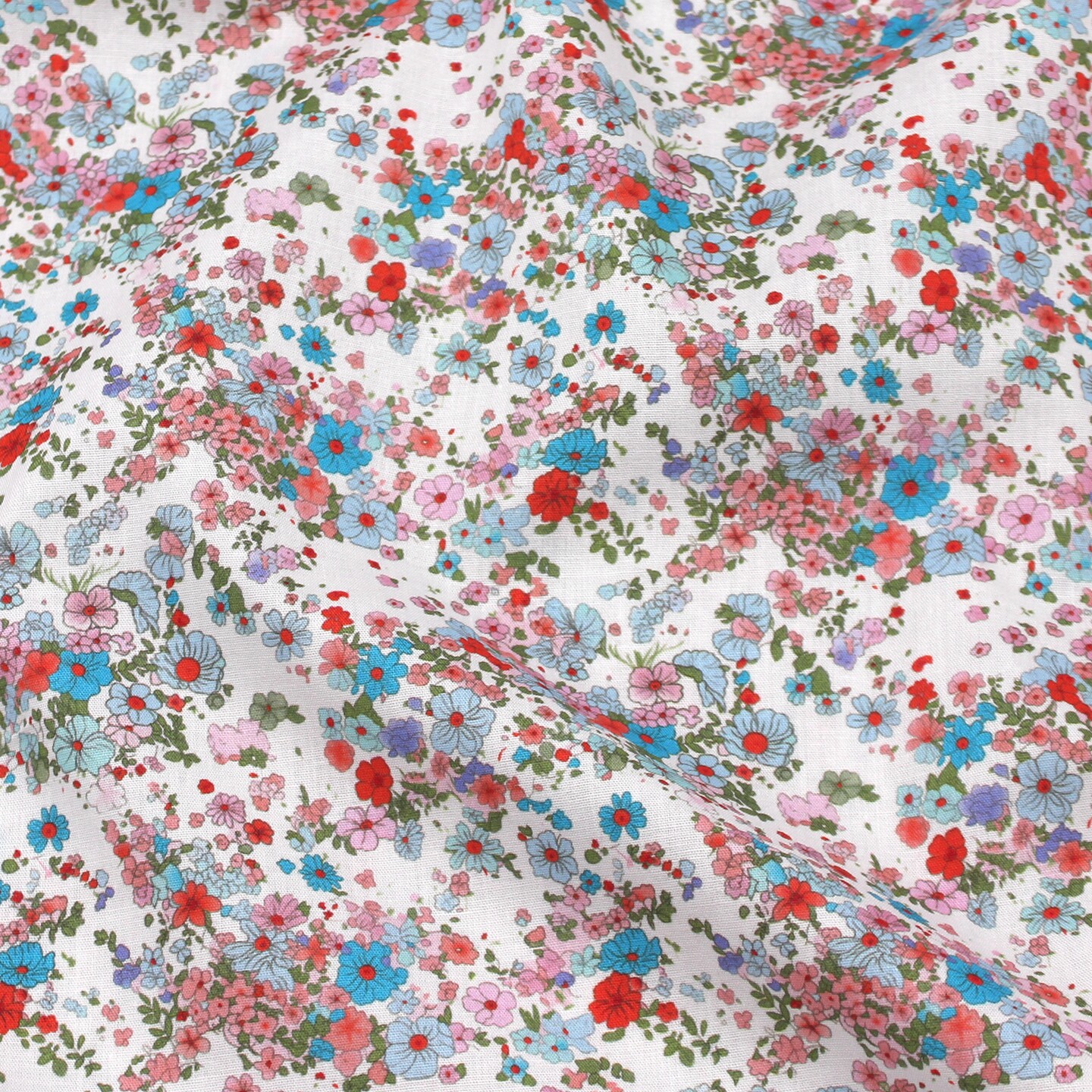 Vintage Floral 100% Cotton Fab - Vintage Sewing Textile のレビューと価格