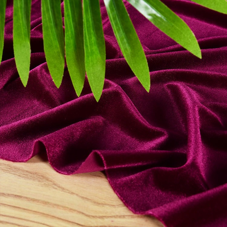 Solid color soft four sided el - Sewing Velvet Fabric のレビューと価格