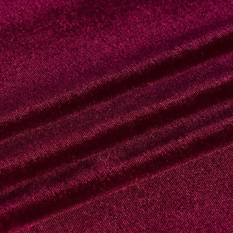 Solid color soft four sided el - Sewing Velvet Fabric のレビューと価格