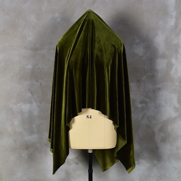 Solid color soft four sided el - Sewing Velvet Fabric のレビューと価格