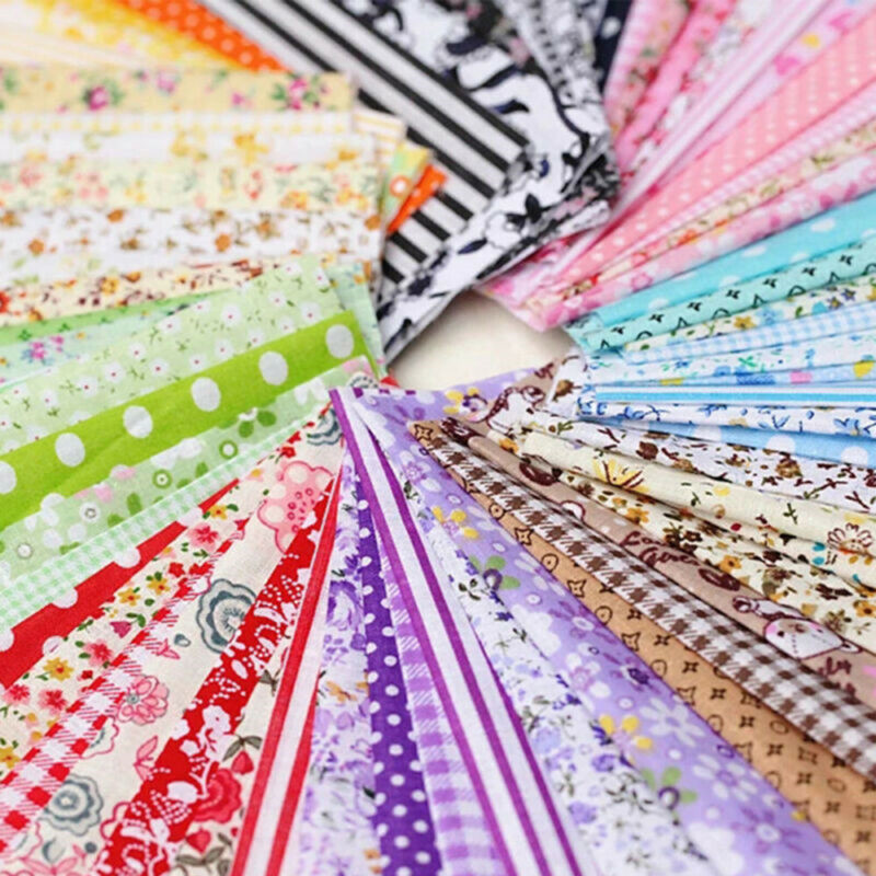 50PCS/100PCS 100% Cotton Fabri - Sewing Tweed のレビューと価格