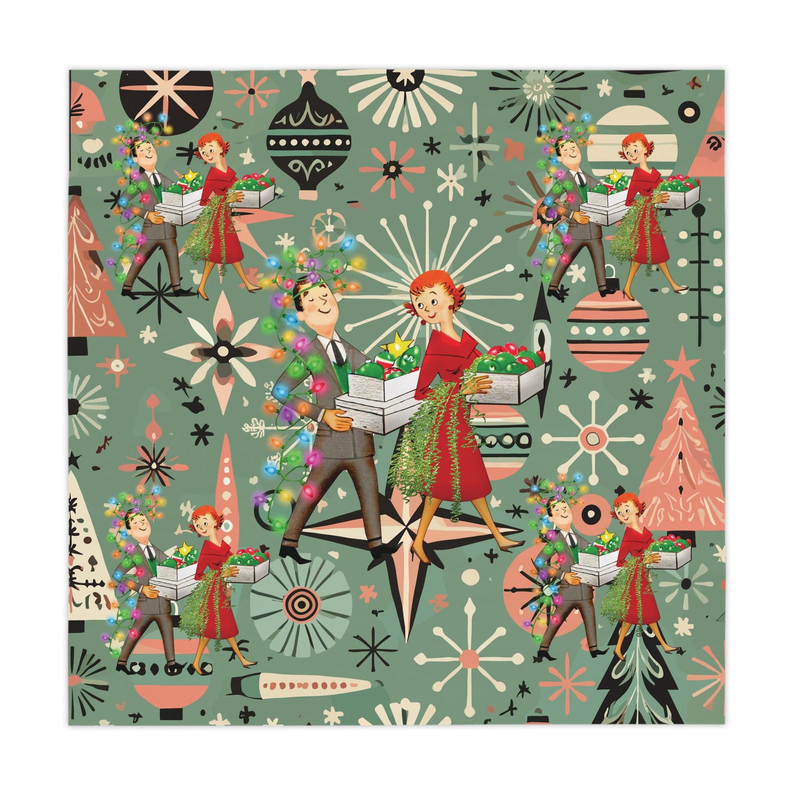 Retro 1950s Kitsch Christmas S - Century Textile & Sewing Supply Online Shopping のレビューと価格