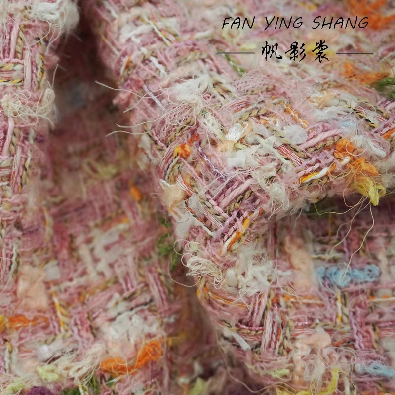 2025 Pink Color Weaving Plaid  - Sewing Tweed のレビューと価格