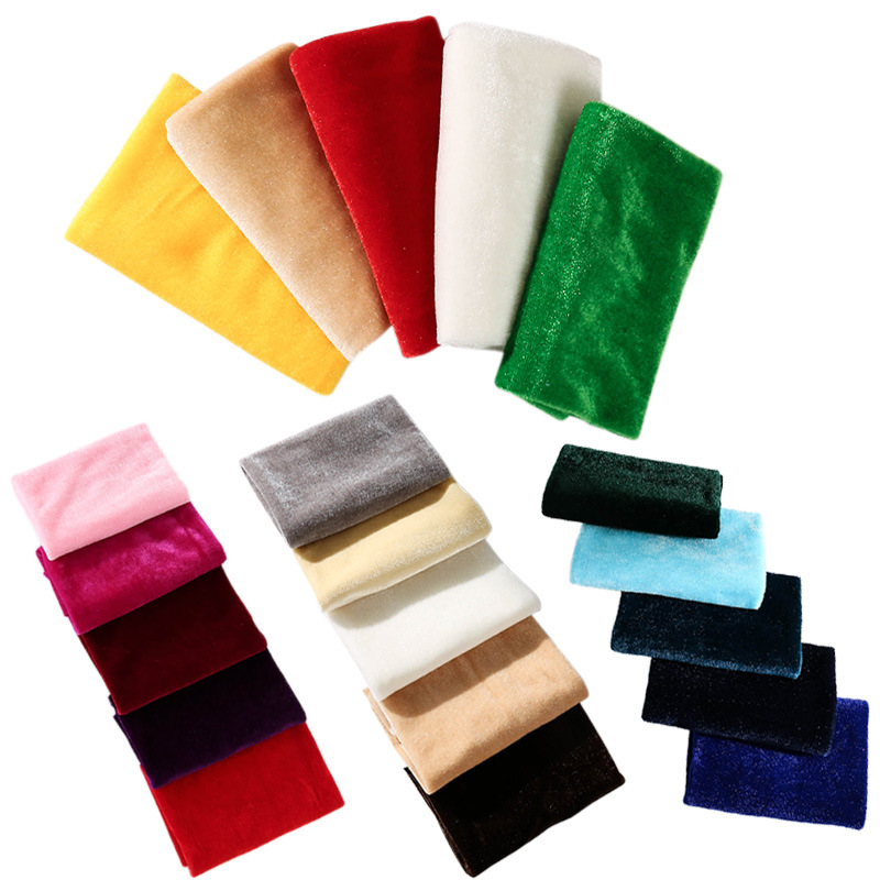 5Pcs 50x50cm Solid Color Velve - Sewing Velvet Fabric のレビューと価格