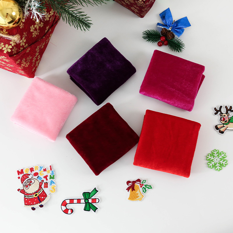 5Pcs 50x50cm Solid Color Velve - Sewing Velvet Fabric のレビューと価格