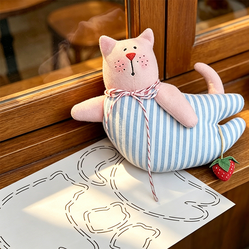YOMDID 1pc Cute Lying Kitten Q - Sewing Necessities のレビューと価格