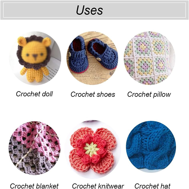 4 Pcs Stainless Steel Crochet  - Sewing Necessities のレビューと価格