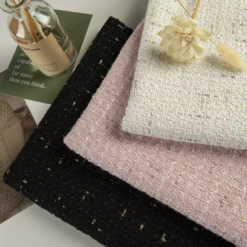 Beige Color and Gold Wire Yarn - Sewing Tweed のレビューと価格