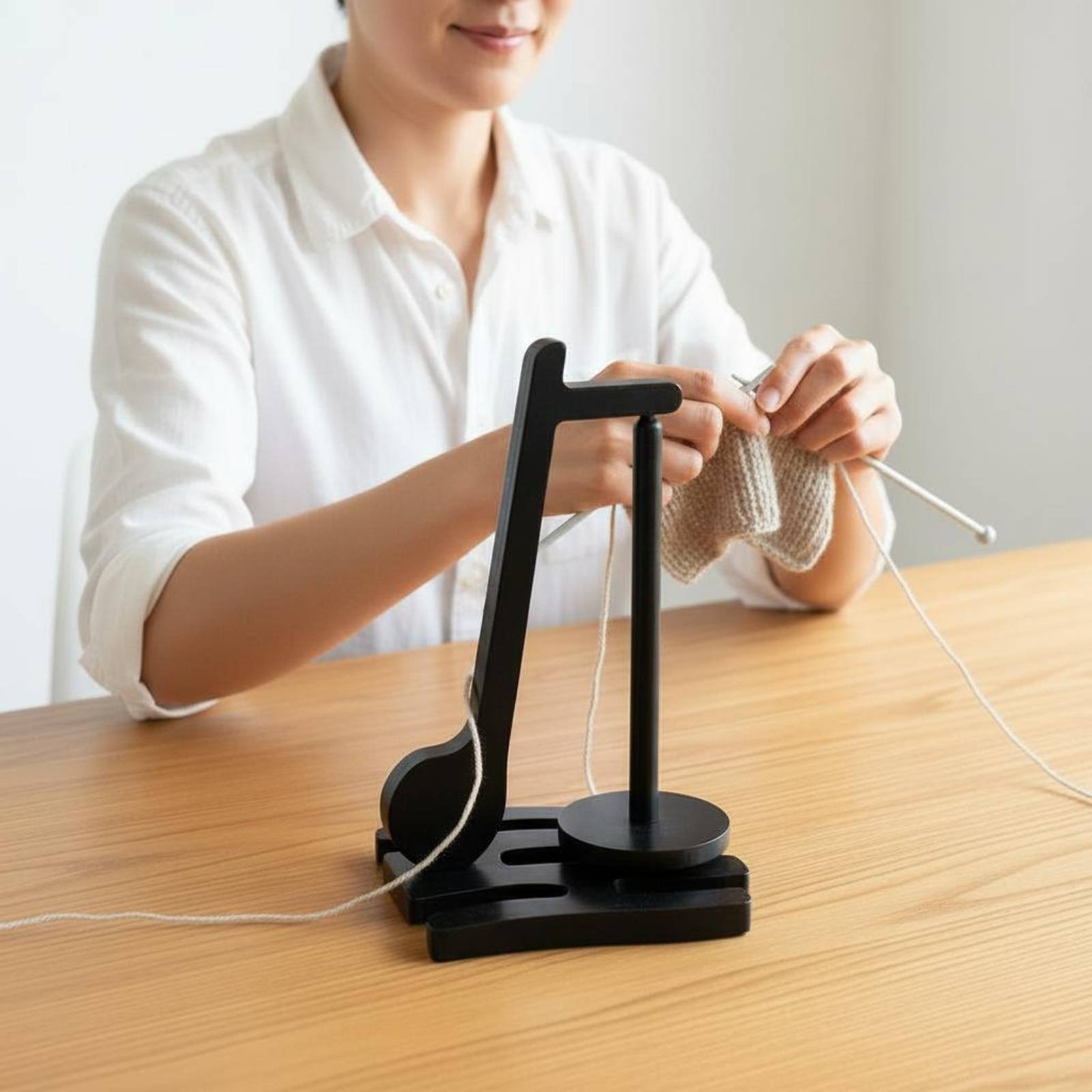 Wooden Yarn Holder 360° Rotati - Sewing Knit のレビューと価格
