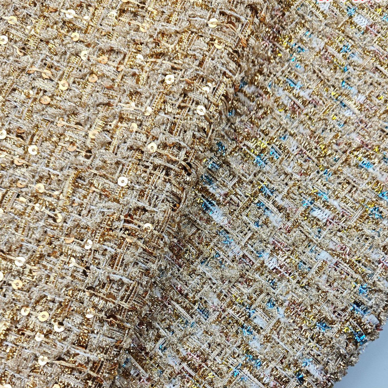 Gold Wire and Sequin Yarn-Dyed - Sewing Tweed のレビューと価格