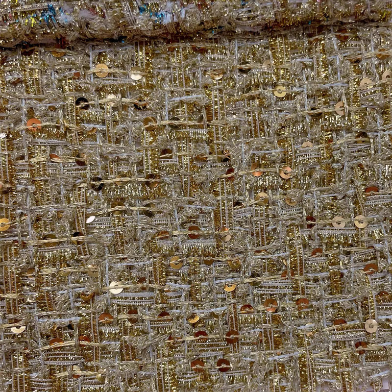 Gold Wire and Sequin Yarn-Dyed - Sewing Tweed のレビューと価格