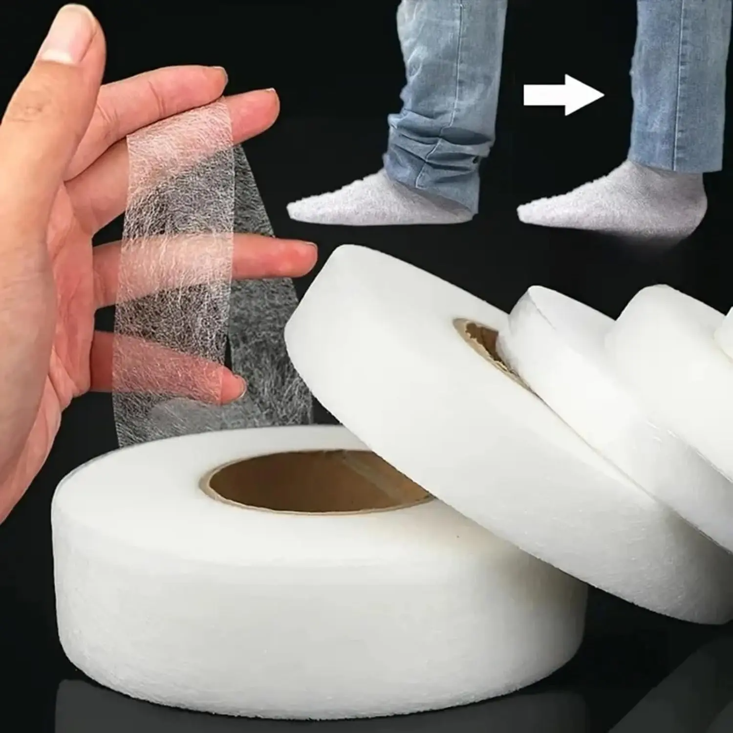 Double-Sided Iron-On Hem Tape  - Hem Tape Fusible のレビューと価格