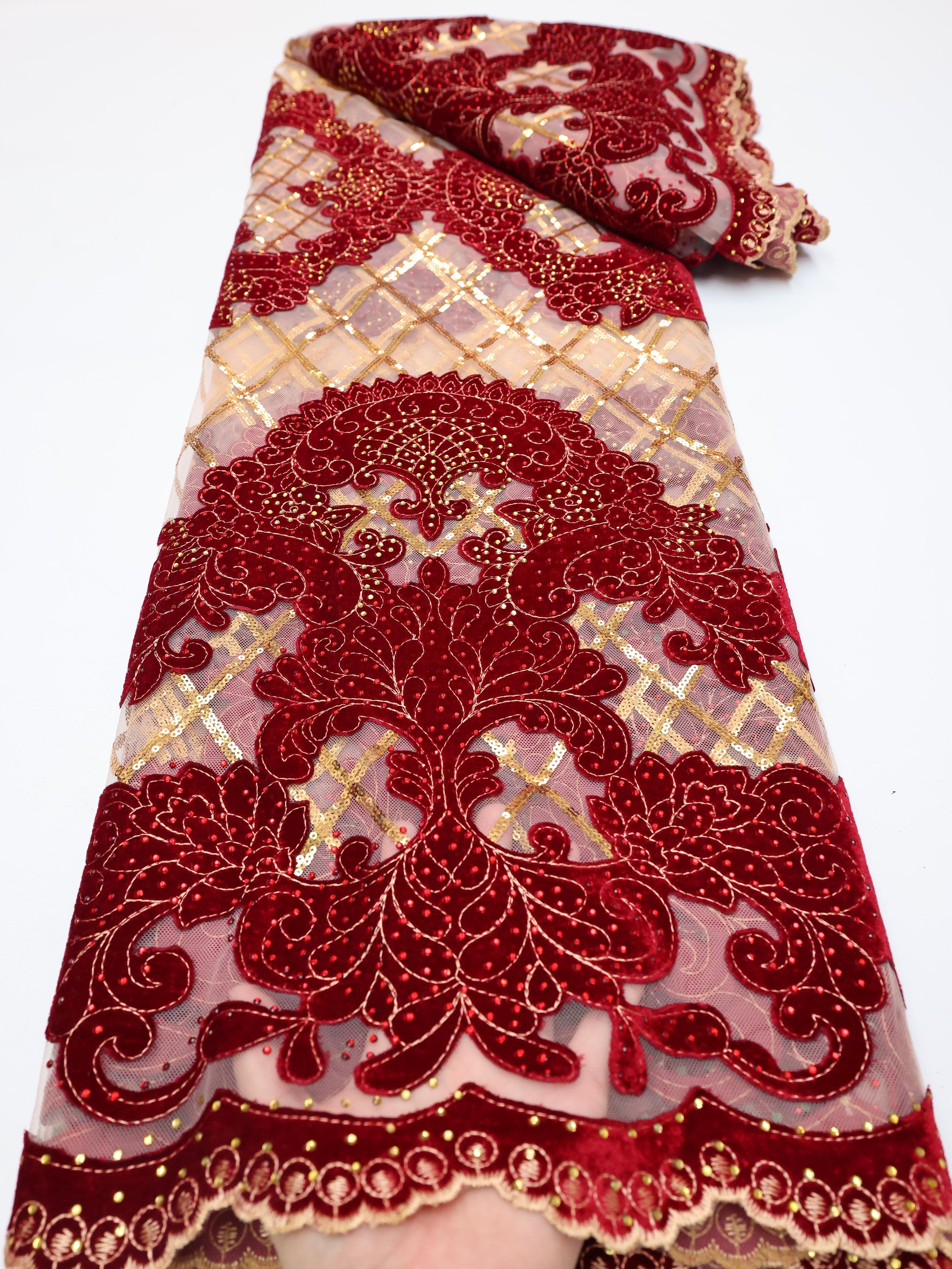 Wholesale Fashion African Velv - Sewing Velvet Fabric のレビューと価格