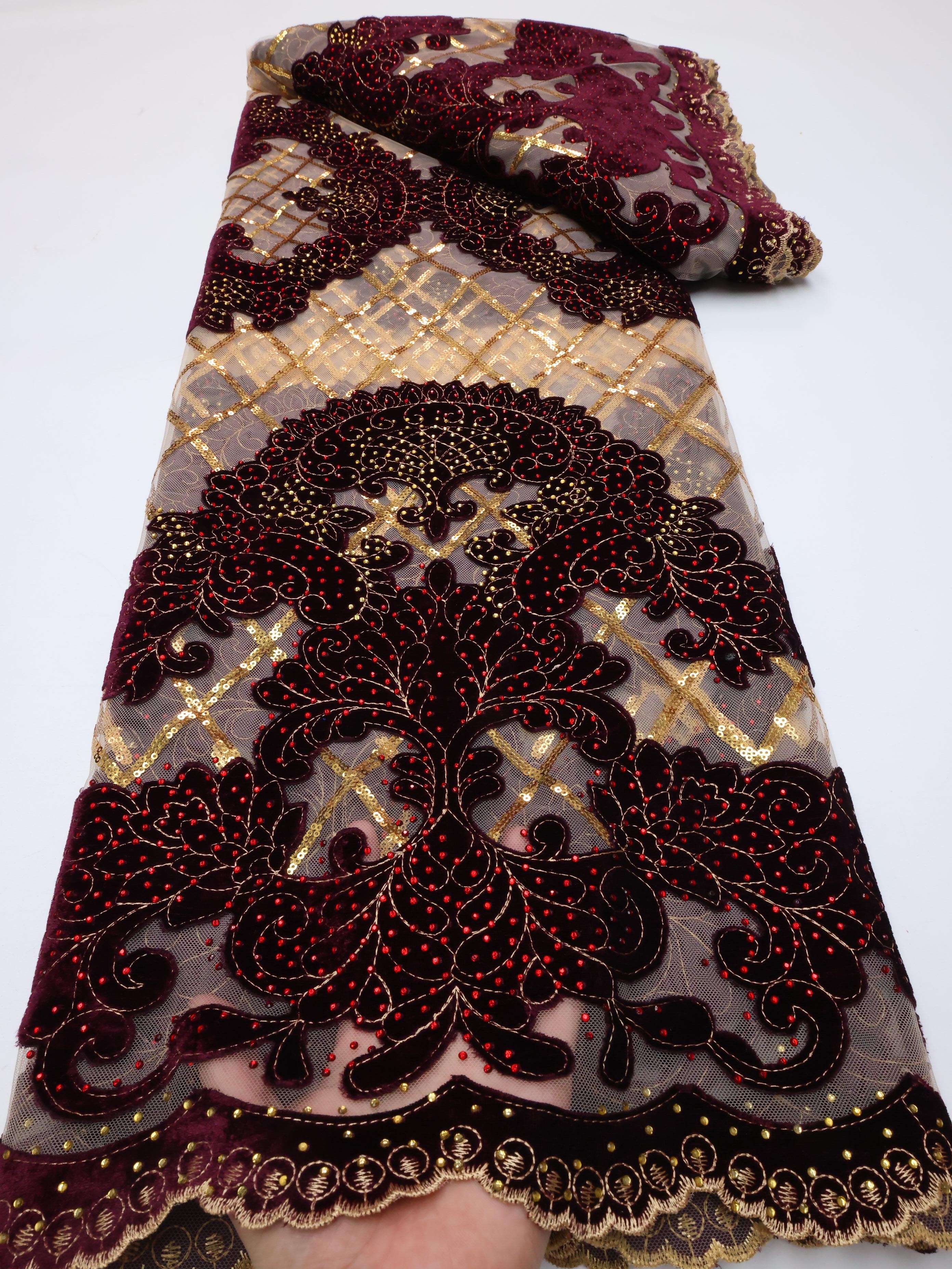 Wholesale Fashion African Velv - Sewing Velvet Fabric のレビューと価格