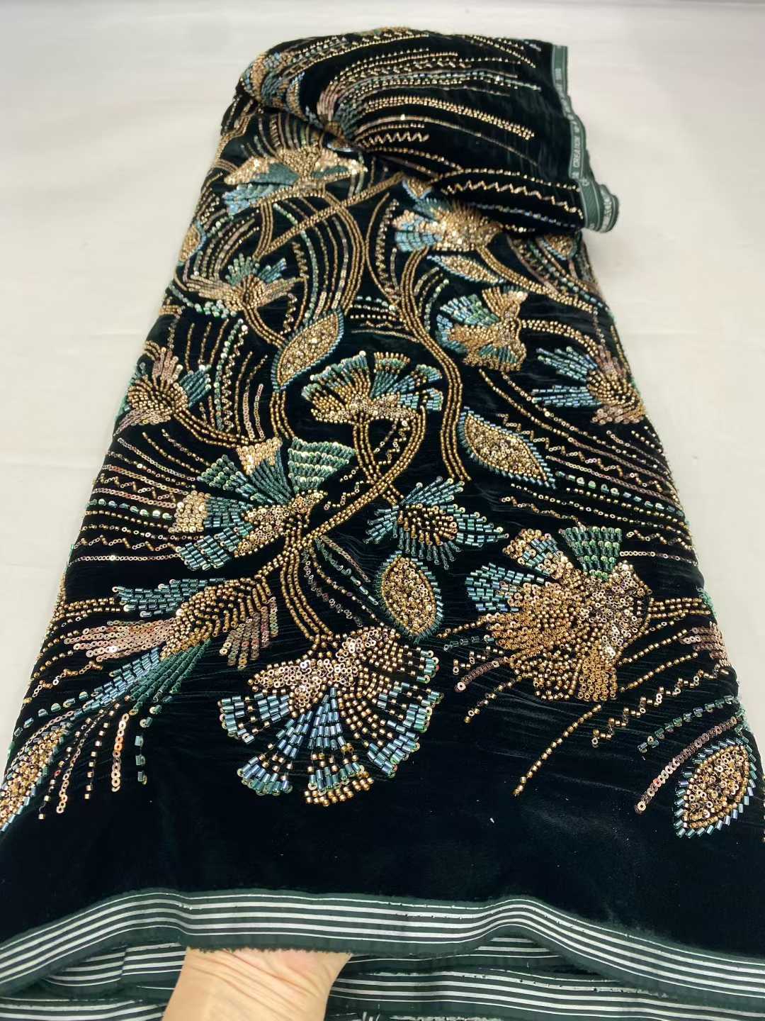 Luxury African Velvet Lace Fab - Sewing Velvet Fabric のレビューと価格