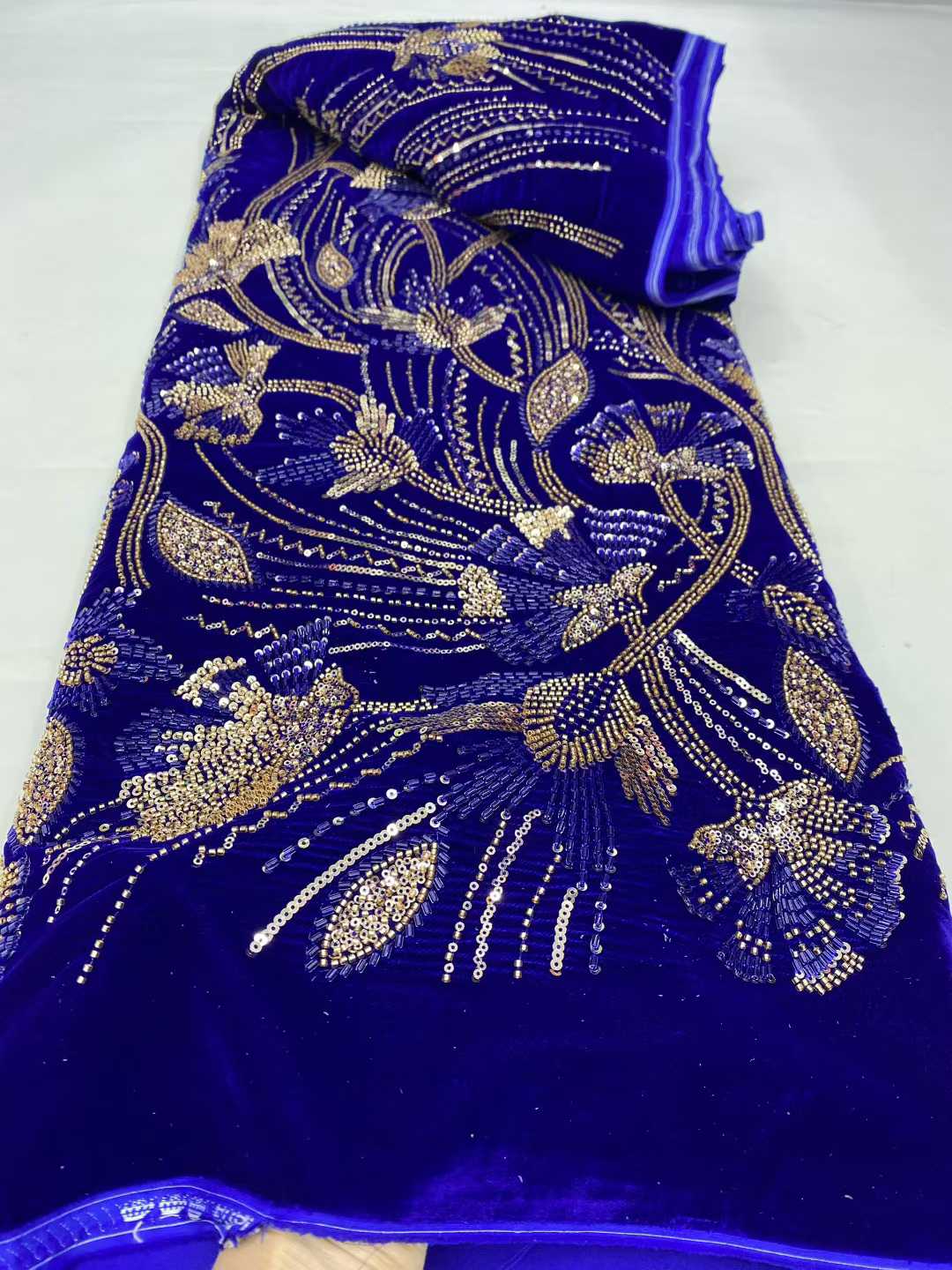 Luxury African Velvet Lace Fab - Sewing Velvet Fabric のレビューと価格