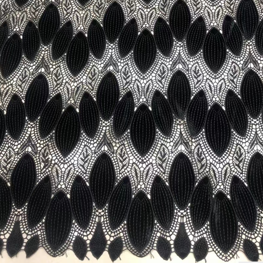Black Velvet  laser embroidery - Sewing Velvet Fabric のレビューと価格