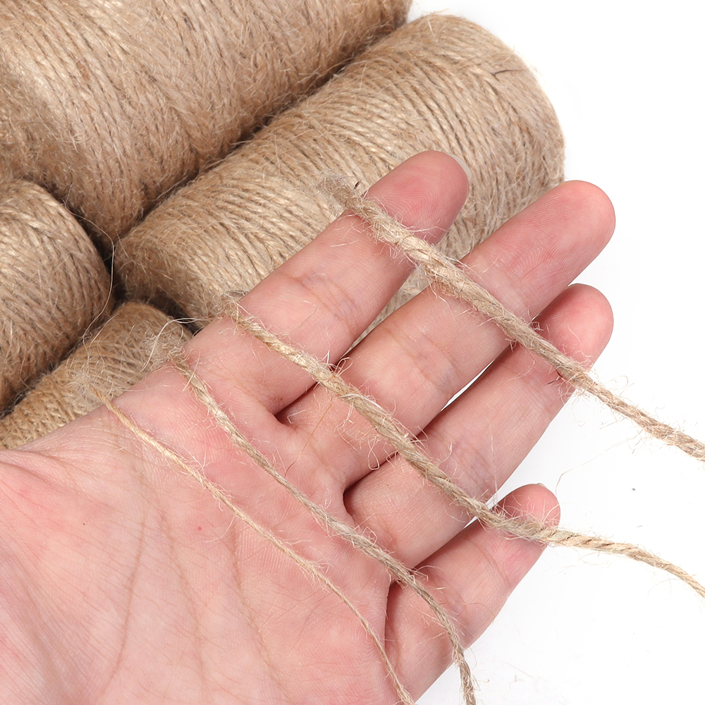 100Meters Natural Jute Rope St - Vintage Sewing Textile のレビューと価格