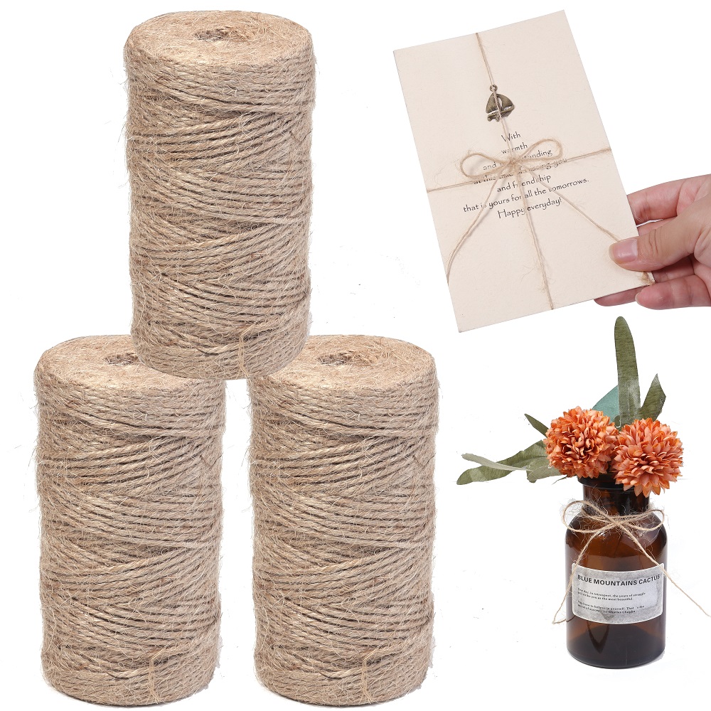 100Meters Natural Jute Rope St - Vintage Sewing Textile のレビューと価格