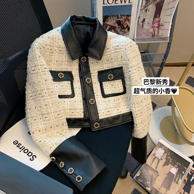 Contrast Stitching Tweed Fragr - Sewing Tweed のレビューと価格