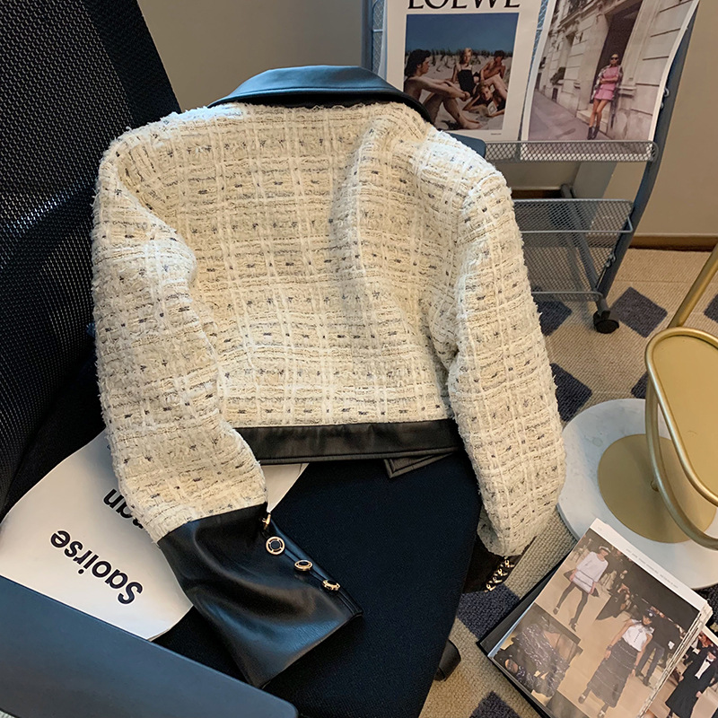 Contrast Stitching Tweed Fragr - Sewing Tweed のレビューと価格