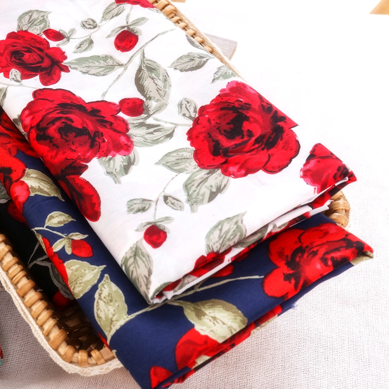 Vintage Rose Printed Fabric fo - Vintage Sewing Textile のレビューと価格