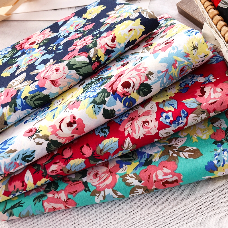 Vintage Rose Printed Fabric fo - Vintage Sewing Textile のレビューと価格