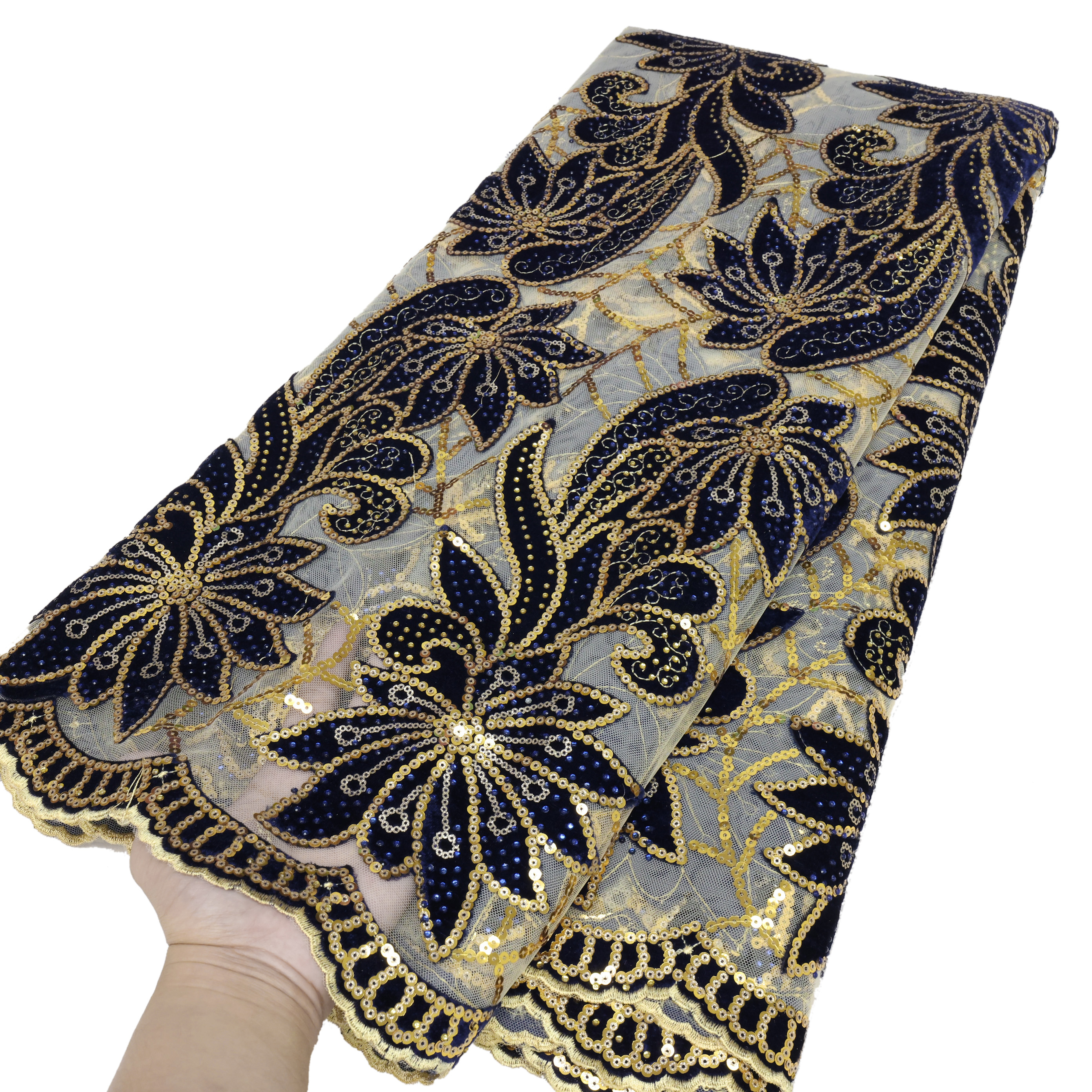 African Velvet Lace Fabric 202 - Sewing Velvet Fabric のレビューと価格