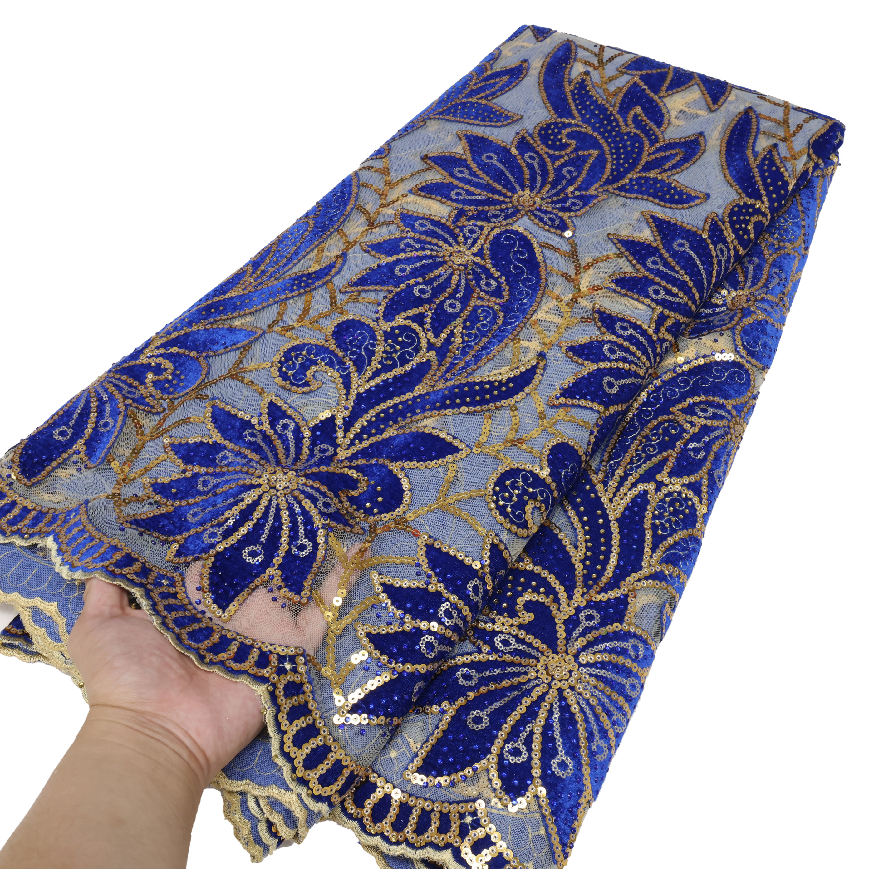 African Velvet Lace Fabric 202 - Sewing Velvet Fabric のレビューと価格