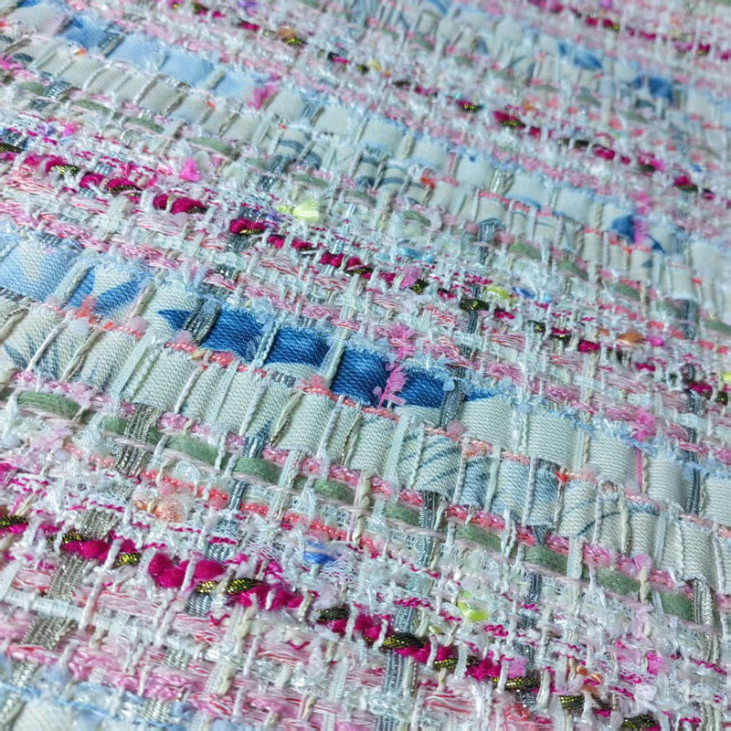 Pink and White Woven Ribbon Ya - Sewing Tweed のレビューと価格
