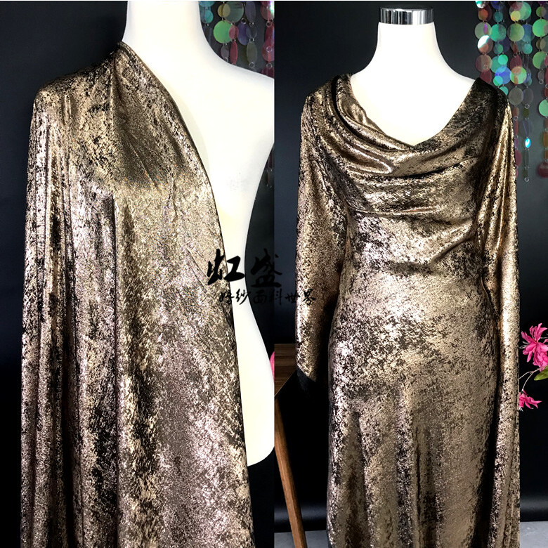 Soft velvet with gold foil fab - Sewing Velvet Fabric のレビューと価格