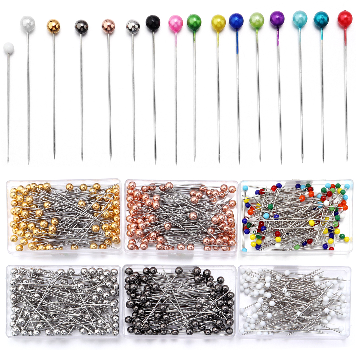 100Pcs Color Ball Head Pins St - Sewing Necessities のレビューと価格