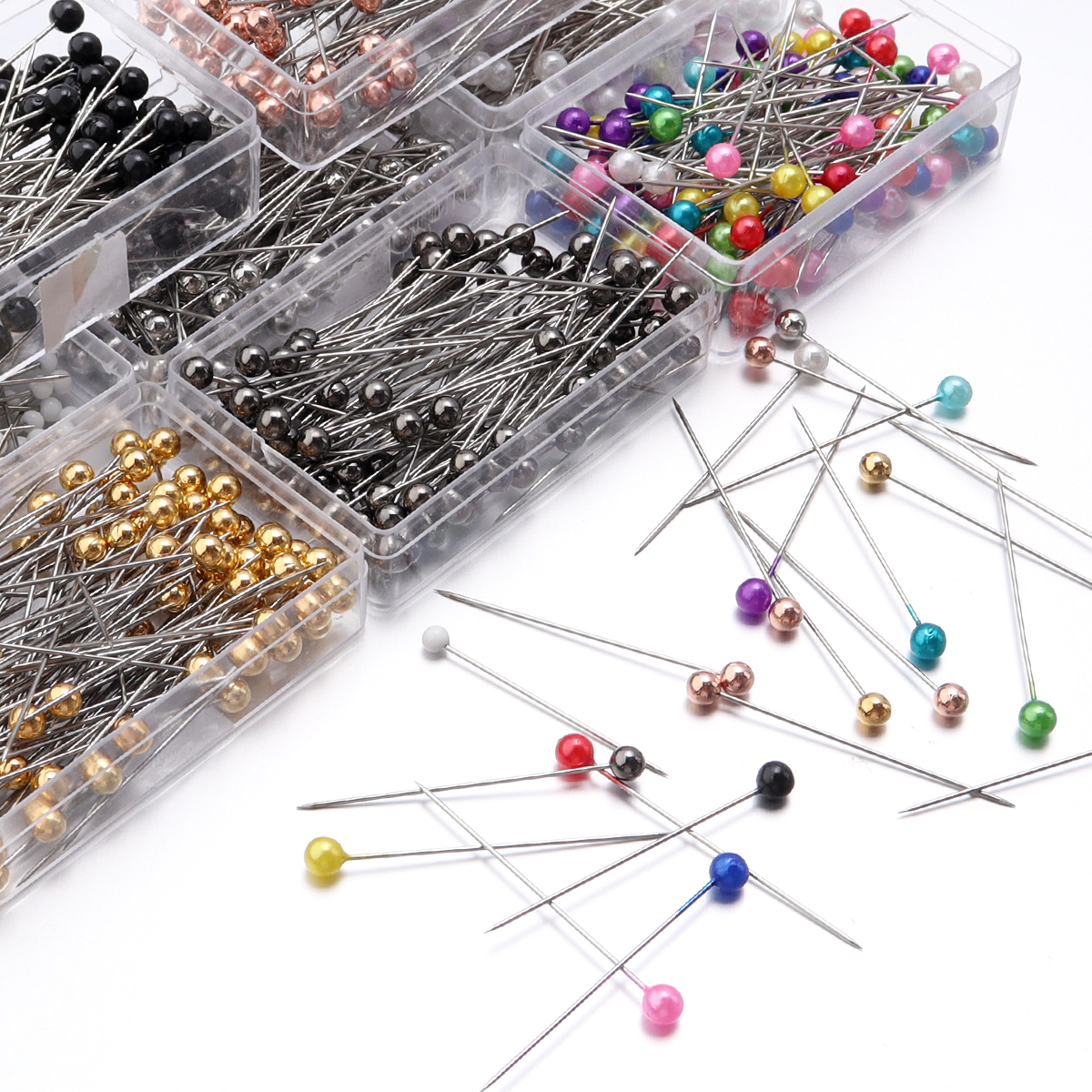 100Pcs Color Ball Head Pins St - Sewing Necessities のレビューと価格