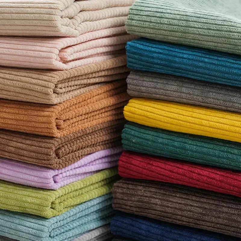 Rib Corduroy Fabric Solid Colo - Sewing Velvet Fabric のレビューと価格