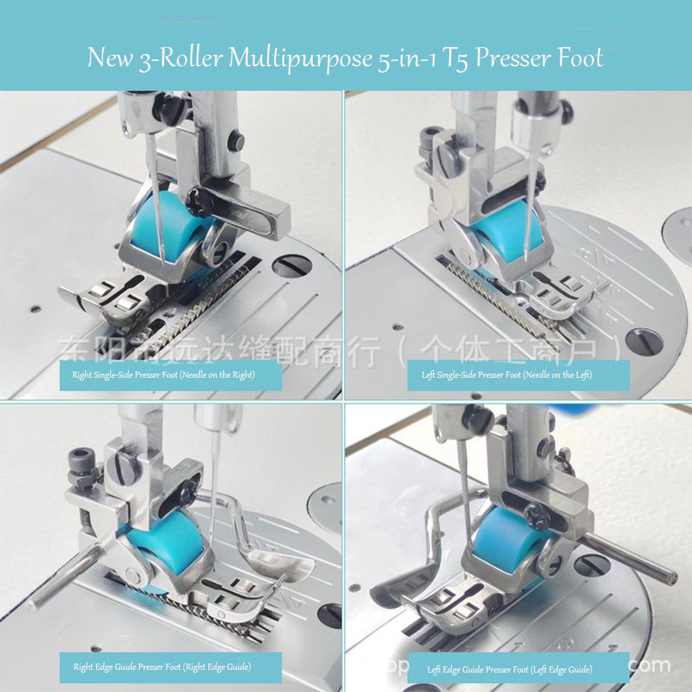 T5 3-Roller Left-Right Edge Gu - Textile Sewing Machine のレビューと価格