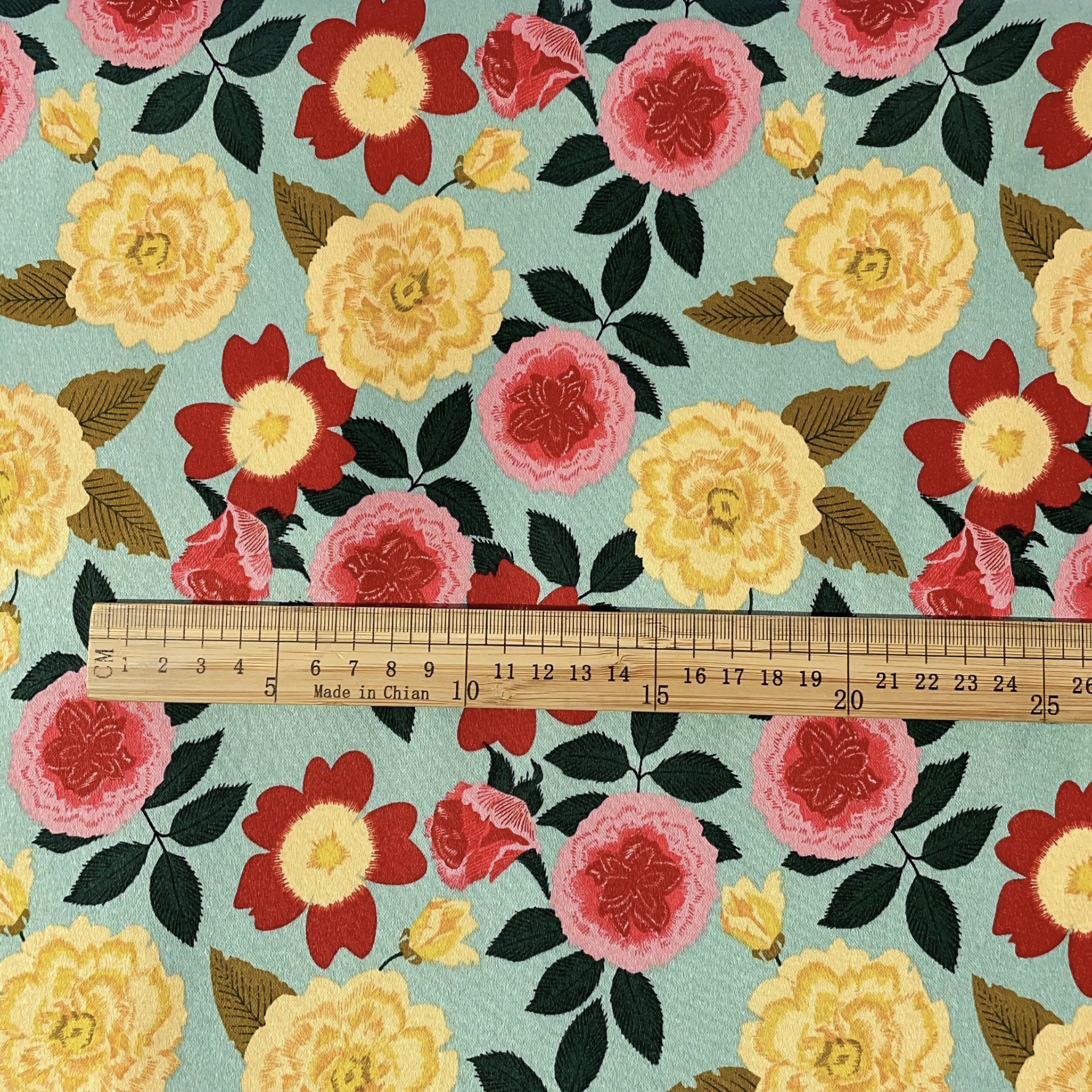 Vintage Floral Printed Satin 1 - Vintage Sewing Textile のレビューと価格