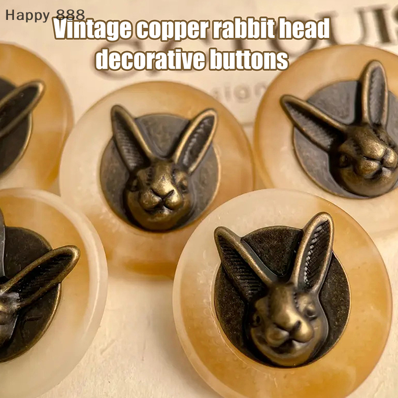 10pcs 25mm Vintage Copper Rabb - Vintage Sewing Textile のレビューと価格