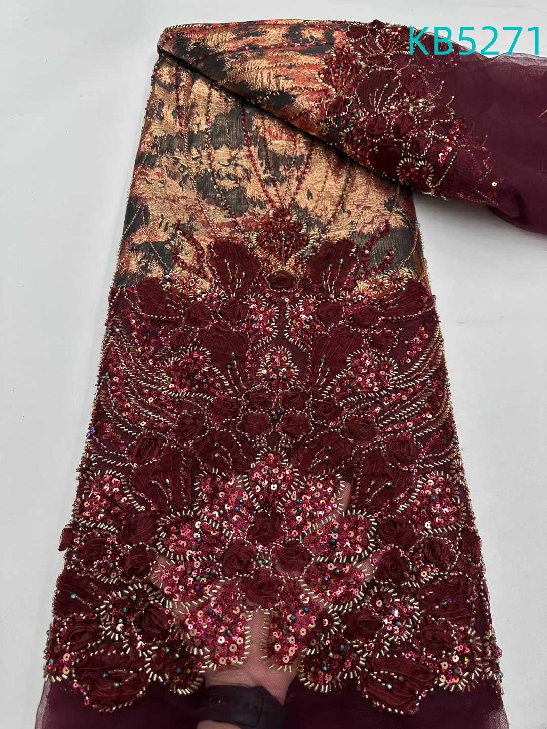Nigerian Lace Fabric 5 Yards H - Sewing Velvet Fabric のレビューと価格