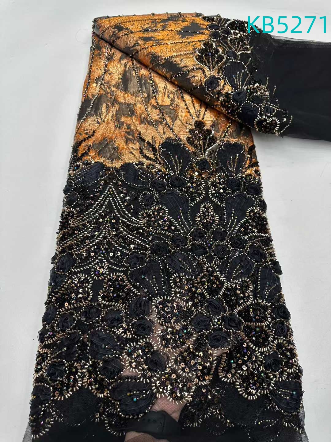 Nigerian Lace Fabric 5 Yards H - Sewing Velvet Fabric のレビューと価格